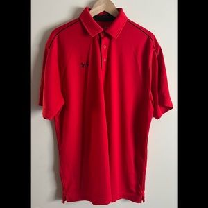 Under Armour Heatgear Polo Shirt Red XL